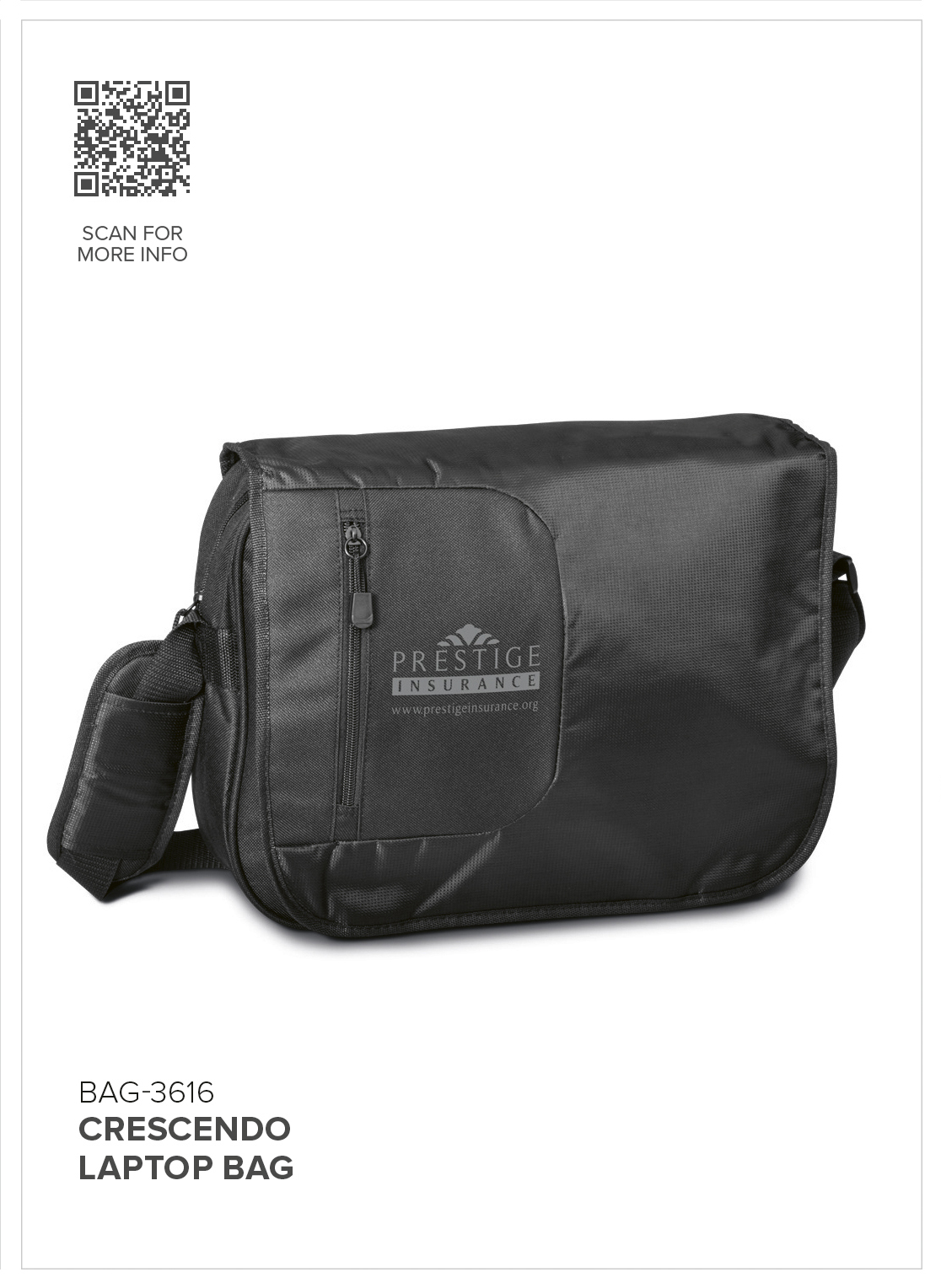 BAG-3616 - Crescendo Laptop Bag - Catalogue Image